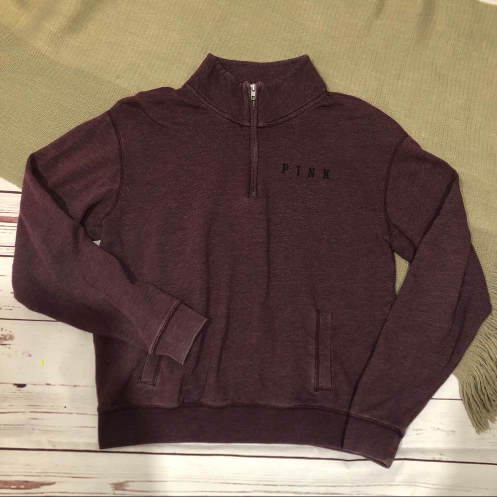 PINK Victoria’s Secret half zip sweatshirt S